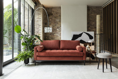 Model 02 2-Seater Sofa, Brick