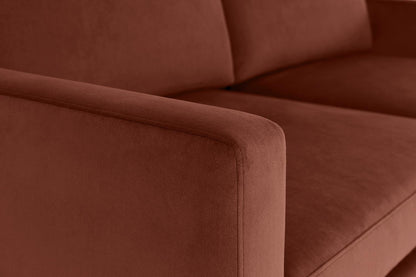 Model 01 2-Seater Sofa with Ottoman, Brick