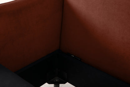 Model 08 Sofa Bed 2.5 Seater, Brick