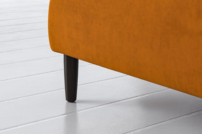 3-Seater Sofa in orange velvet