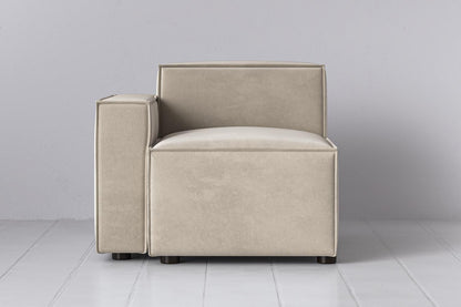 Model 03 Left Arm Sofa Module, Chalk