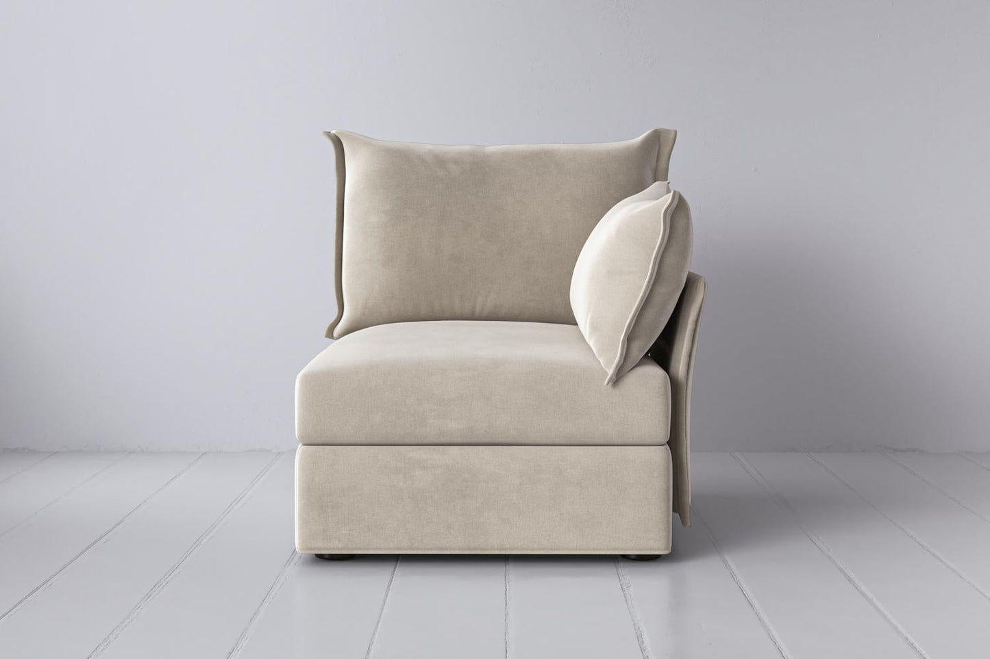 Model 06 Right Arm Module Sofa, Chalk