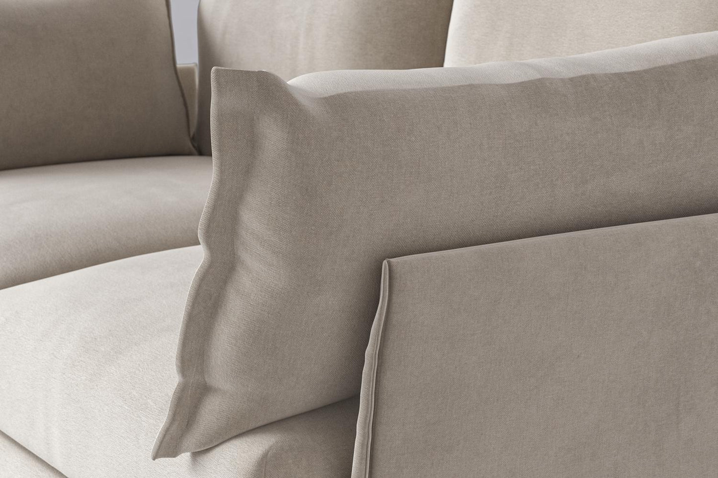 Model 06 2-Seater Left Chaise Sofa, Chalk