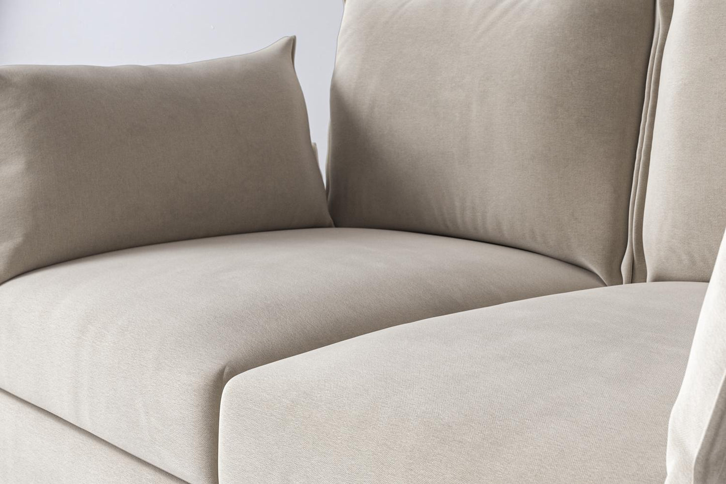 Model 06 2-Seater Left Chaise Sofa, Chalk