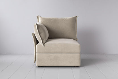 Model 06 Left Arm Module Sofa, Chalk