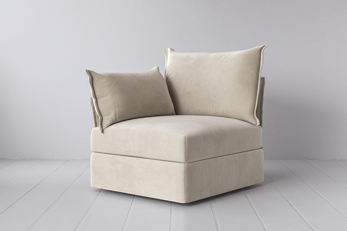 Model 06 Left Arm Module Sofa, Chalk