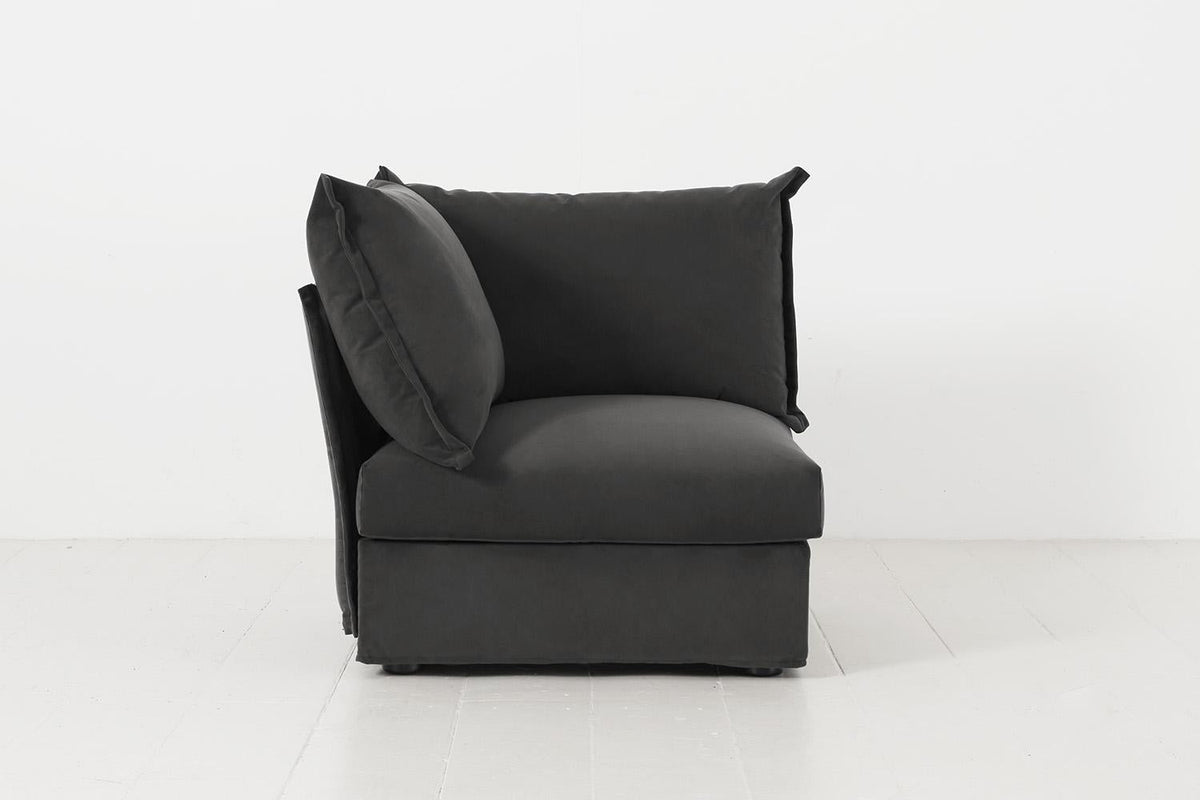 Eckmodul für modulares Sofa Model 06, Dunkelgrau