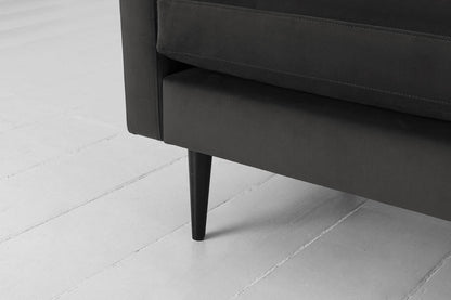 Model 01 3-Seater Sofa with Ottoman, Charcoal
