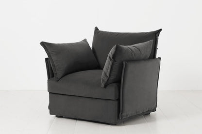 Sessel Model 06, Dunkelgrau