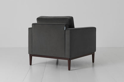 Sessel Model 02, Dunkelgrau