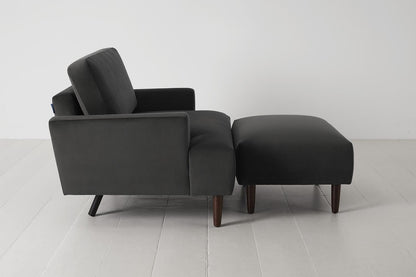 Model 05 Chaise Longue, Charcoal