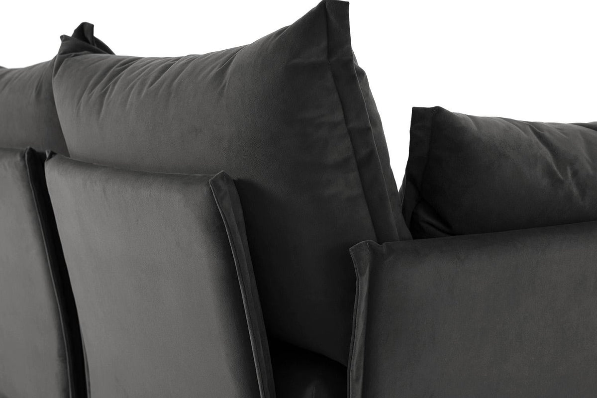 Model 06 2-Seater Left Chaise Sofa, Charcoal
