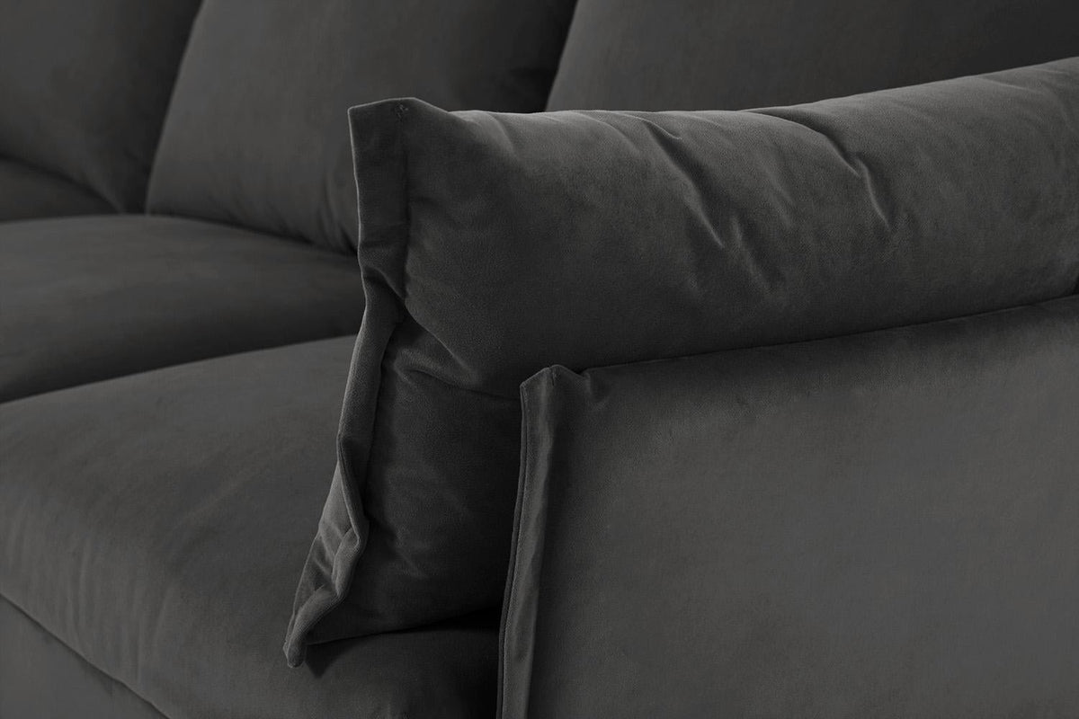 Model 06 3-Seater Left Chaise Sofa, Charcoal