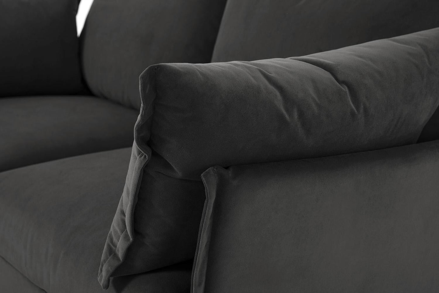 Model 06 2-Seater Left Chaise Sofa, Charcoal