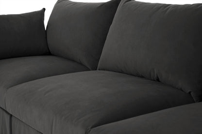 Ecksofa Model 06, Dunkelgrau