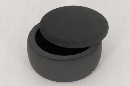 Polsterhocker 01, Dunkelgrau