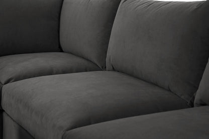 Ecksofa Model 06, Dunkelgrau