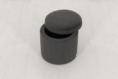 Polsterhocker 03, Dunkelgrau