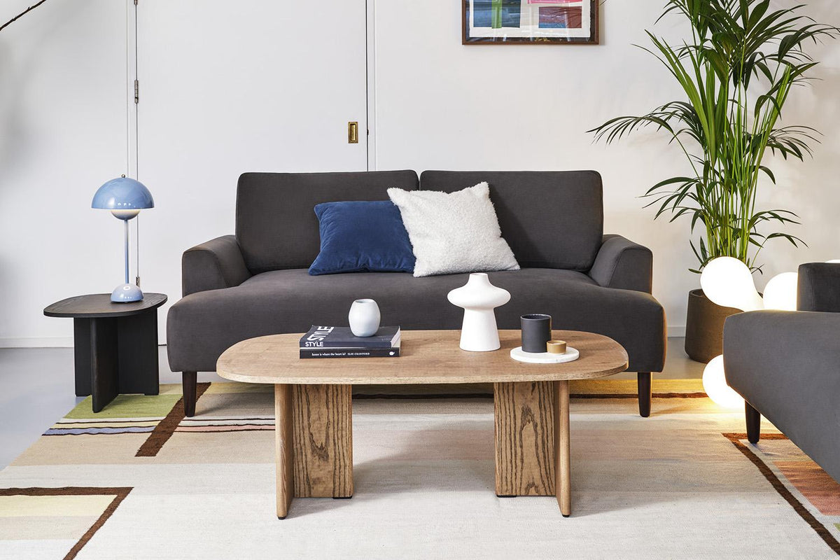 Zweisitzer-Sofa Model 05, Dunkelgrau