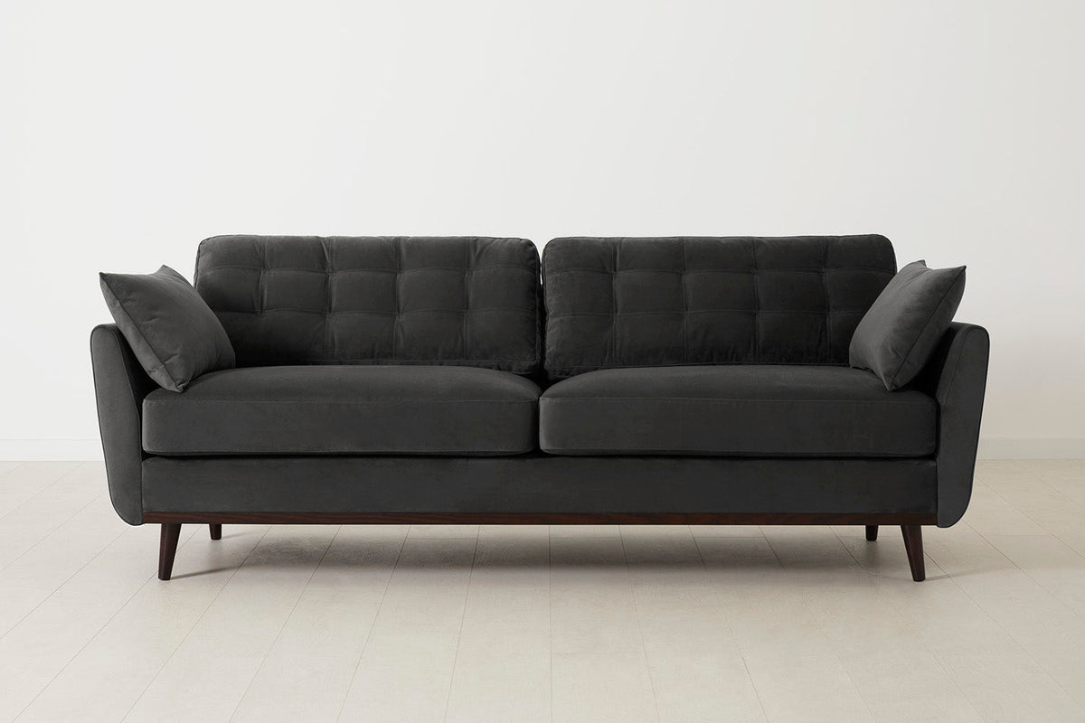 Dreisitzer-Sofa Model 10, Dunkelgrau