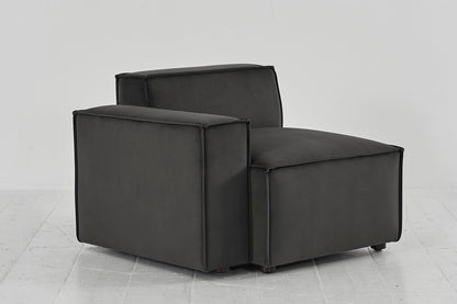 Model 03 Left Arm Sofa Module, Charcoal