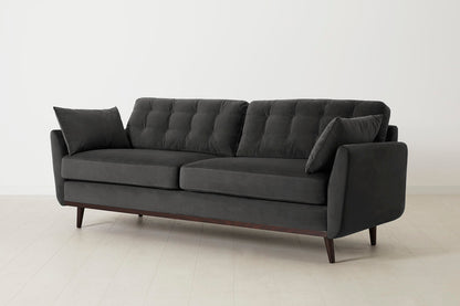 Dreisitzer-Sofa Model 10, Dunkelgrau
