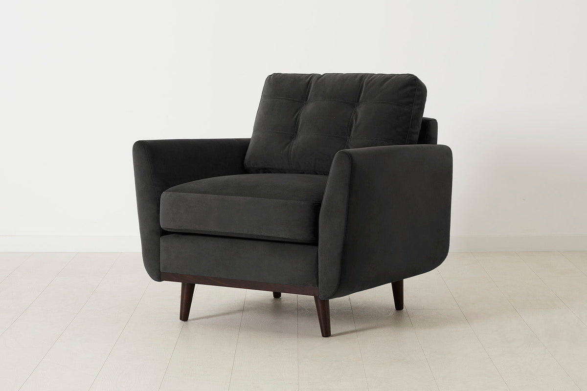 Sessel Model 10, Dunkelgrau