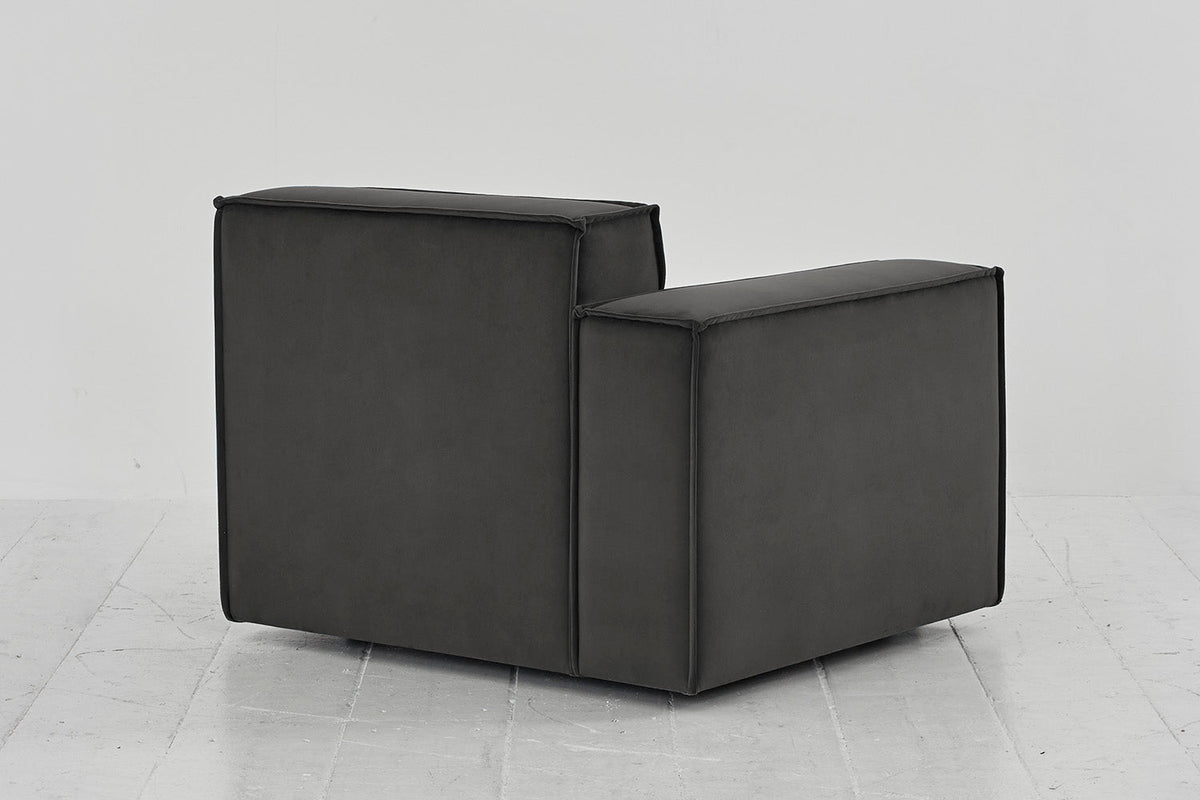 Model 03 Left Arm Sofa Module, Charcoal