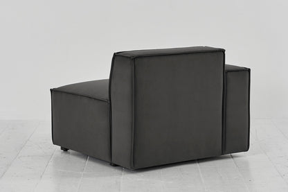 Model 03 Left Arm Sofa Module, Charcoal