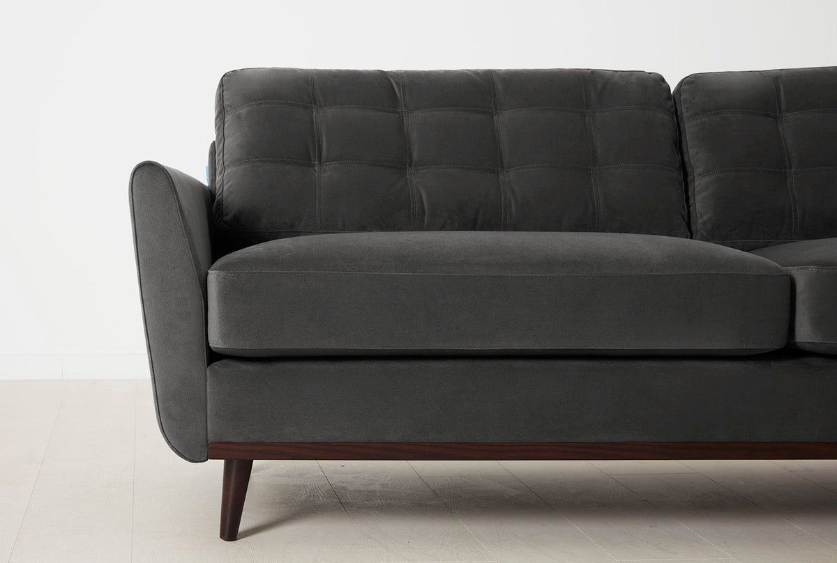 Dreisitzer-Sofa Model 10, Dunkelgrau