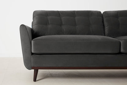 Dreisitzer-Sofa Model 10, Dunkelgrau