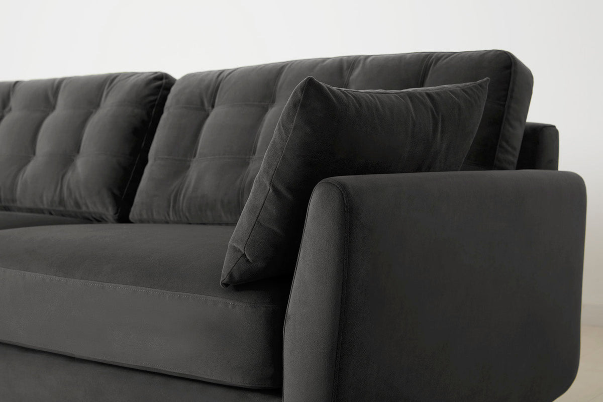 Dreisitzer-Sofa Model 10, Dunkelgrau