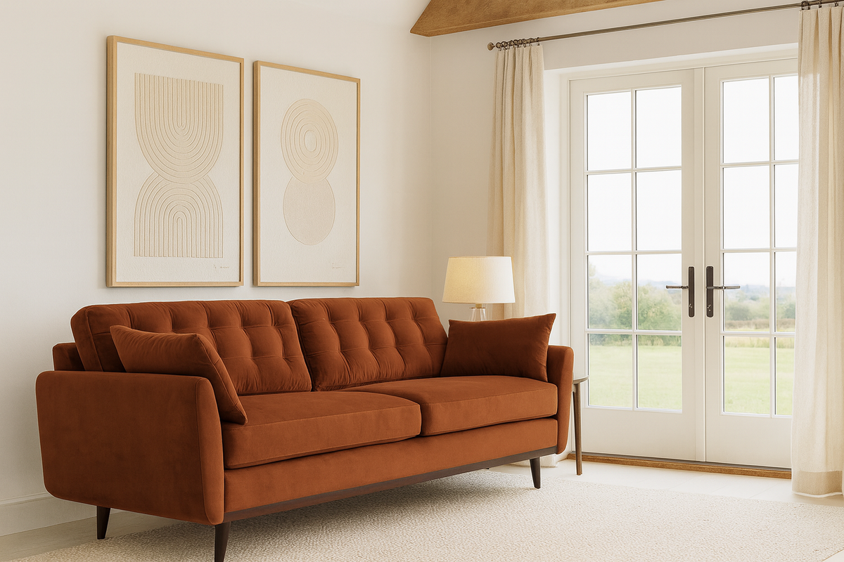Model 10 3-Seater Sofa, Umber