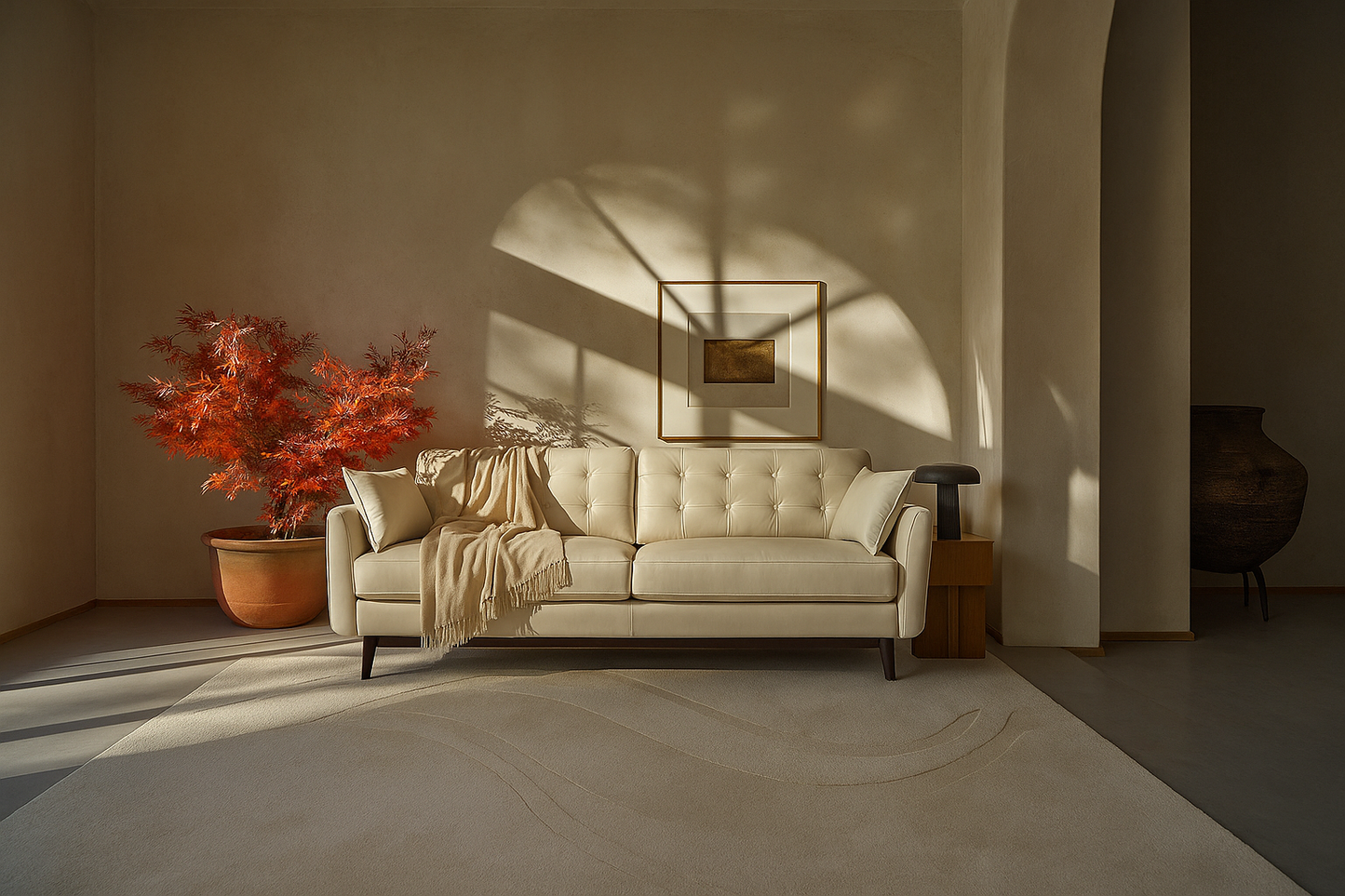Dreisitzer-Sofa Model 10, Oyster