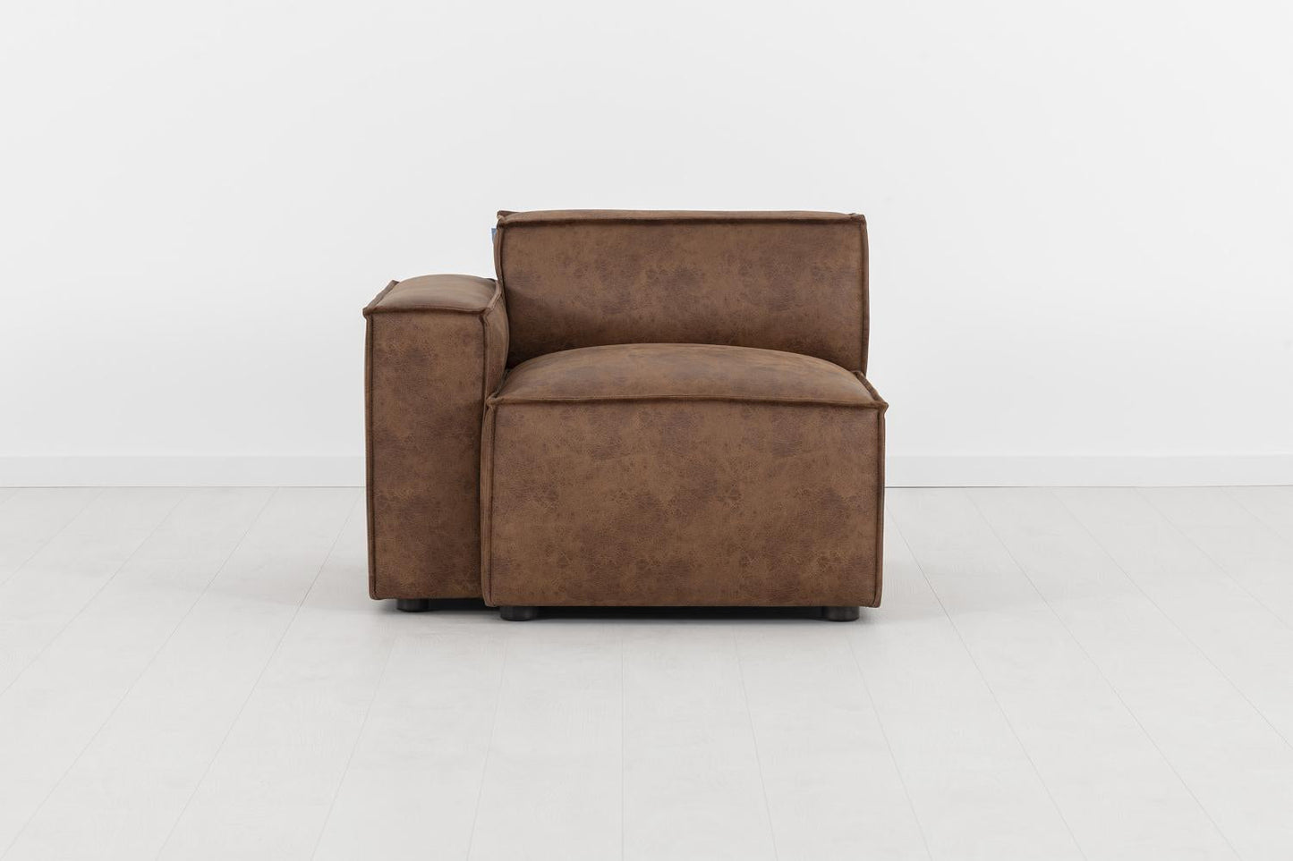Model 03 Left Arm Sofa Module, Chestnut