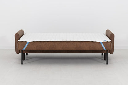 Model 04 Dreisitzer-Schlafsofa, Kastanienbraun