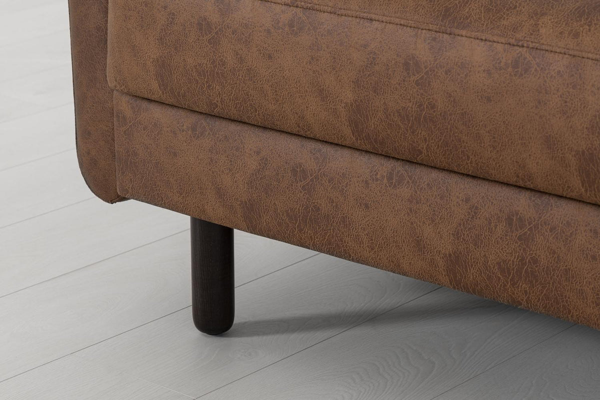 Model 04 Dreisitzer-Schlafsofa, Kastanienbraun