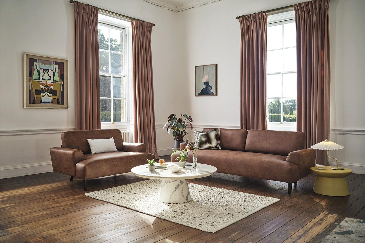 Model 05 2-Seater Sofa, Chestnut