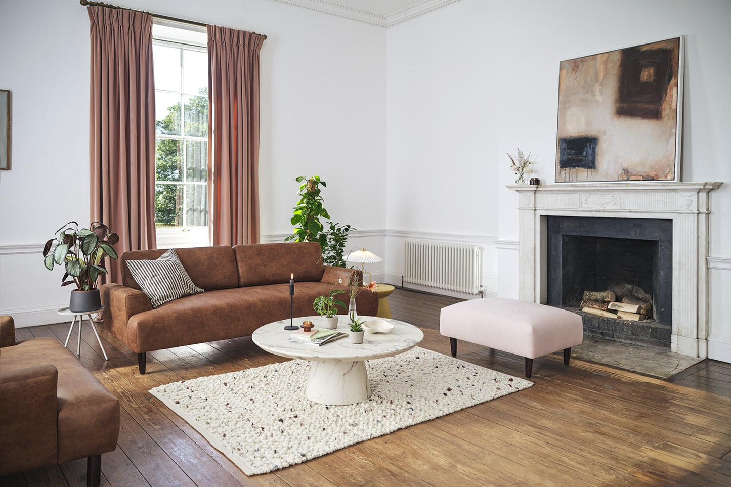 Model 05 2-Seater Sofa, Chestnut