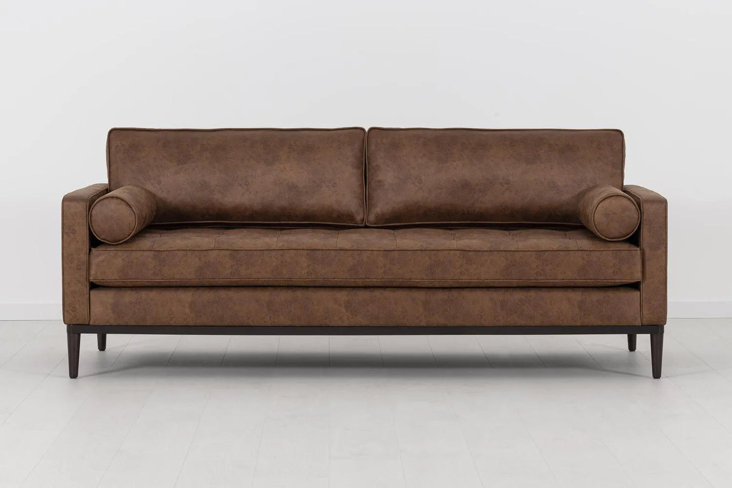 Model 02 Dreisitzer-Schlafsofa , Kastanienbraun