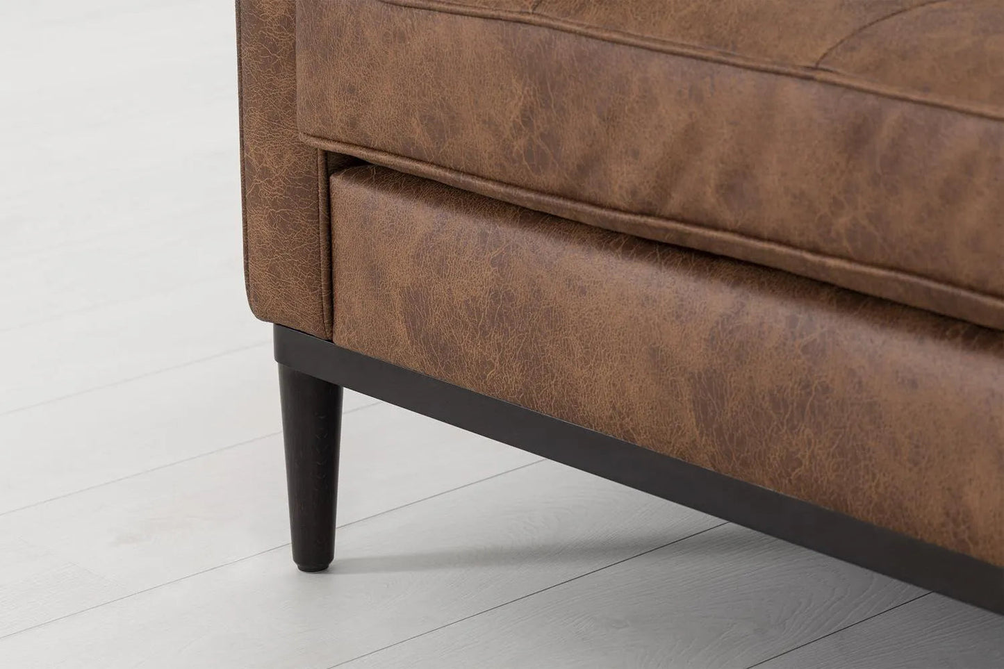 Model 02 Dreisitzer-Schlafsofa , Kastanienbraun