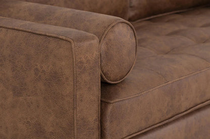 Model 02 Dreisitzer-Schlafsofa , Kastanienbraun