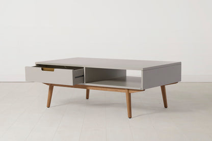Coffee Table 01, Grey / Two drawers