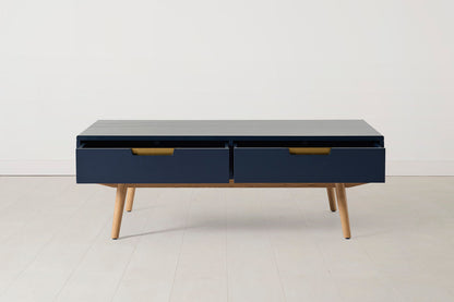 Couchtisch 01, Blau / Vier Schubladen