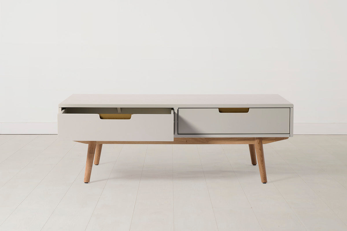 Coffee Table 01, Grey / Four drawers