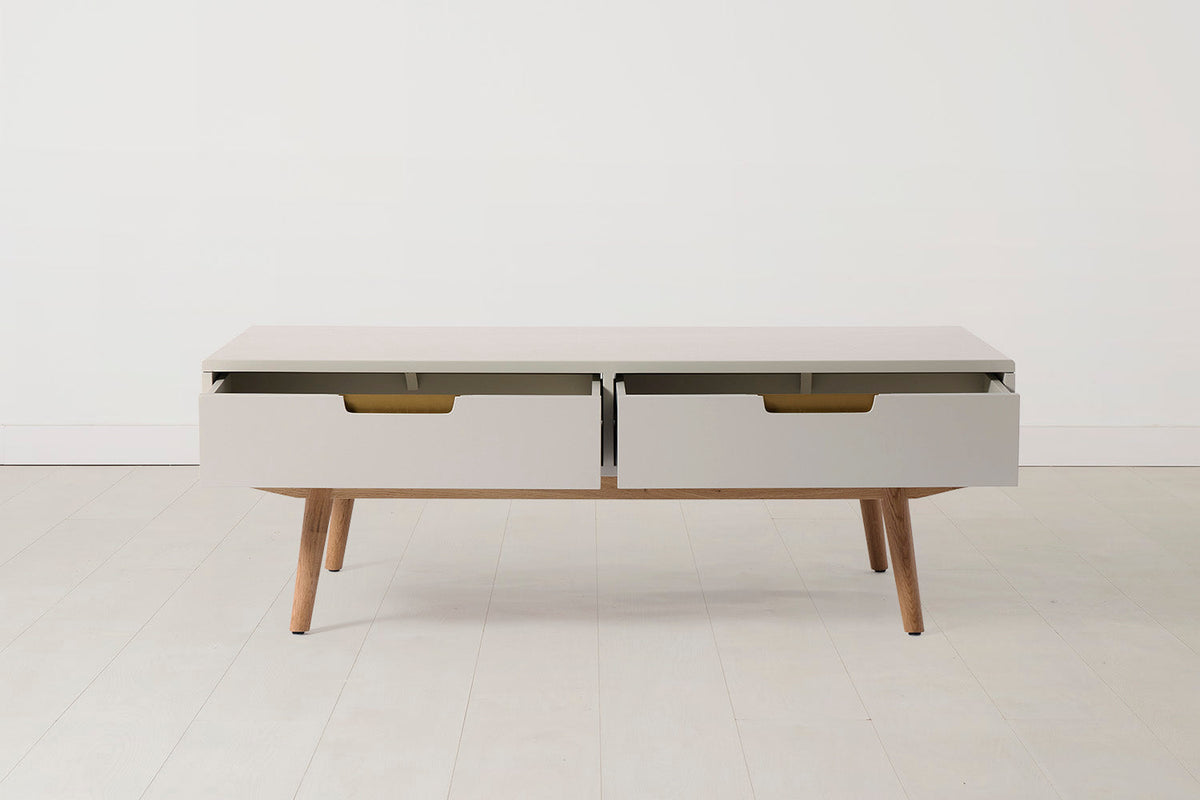 Coffee Table 01, Grey / Four drawers