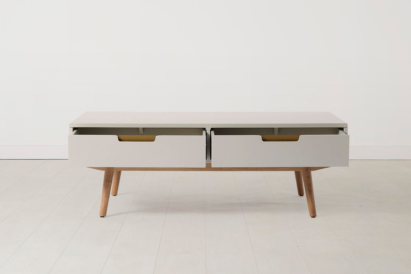 Coffee Table 01, Grey / Two drawers