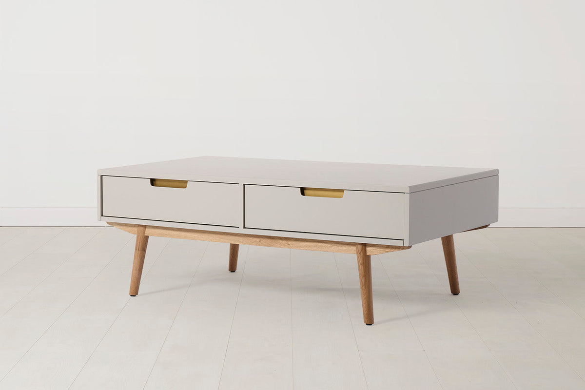 Coffee Table 01, Grey / Four drawers