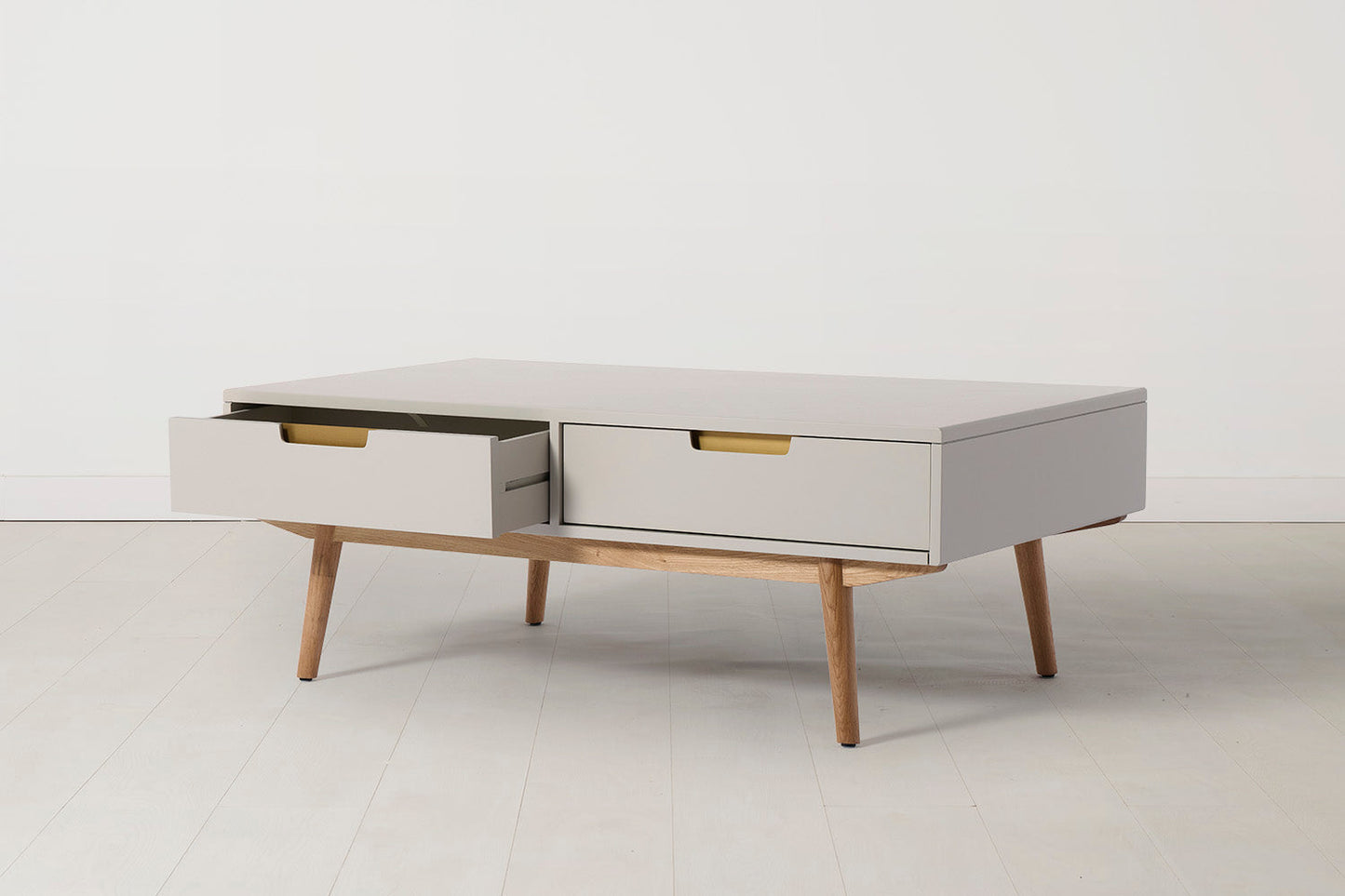 Coffee Table 01, Grey / Four drawers
