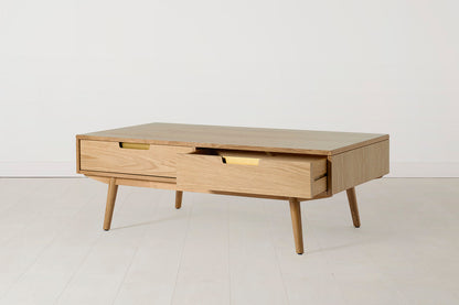 Couchtisch 01, Eiche / Vier Schubladen